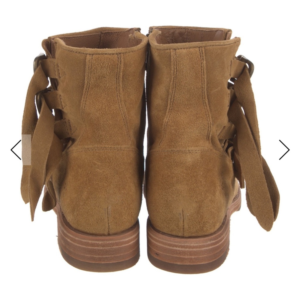 Frye Tan Combat & Moto Boots - Picture 4 of 12